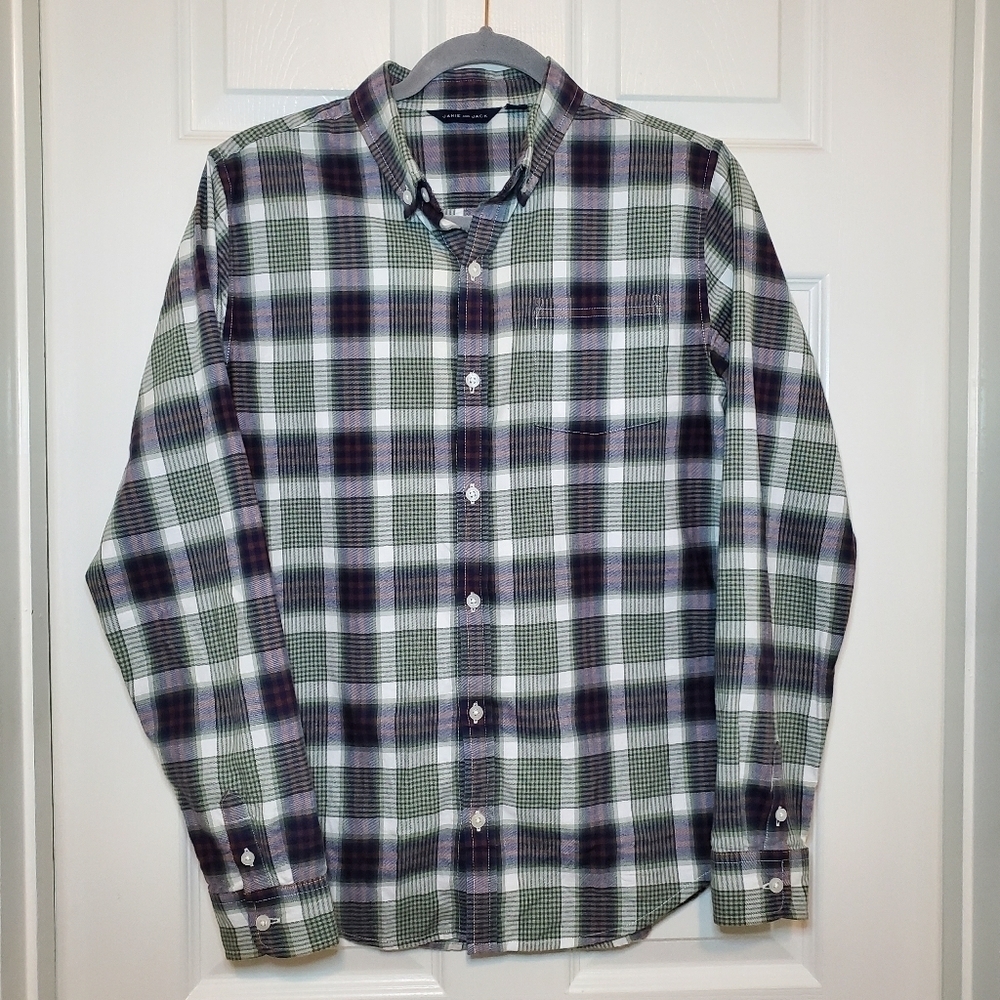 Janie and Jack Flannel Button Down Shirt - Size 18
